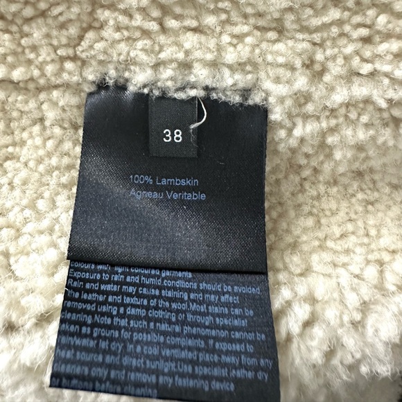 Joseph Lambskin Sherpa shearling aviator bomber jacket - Picture 6 of 7